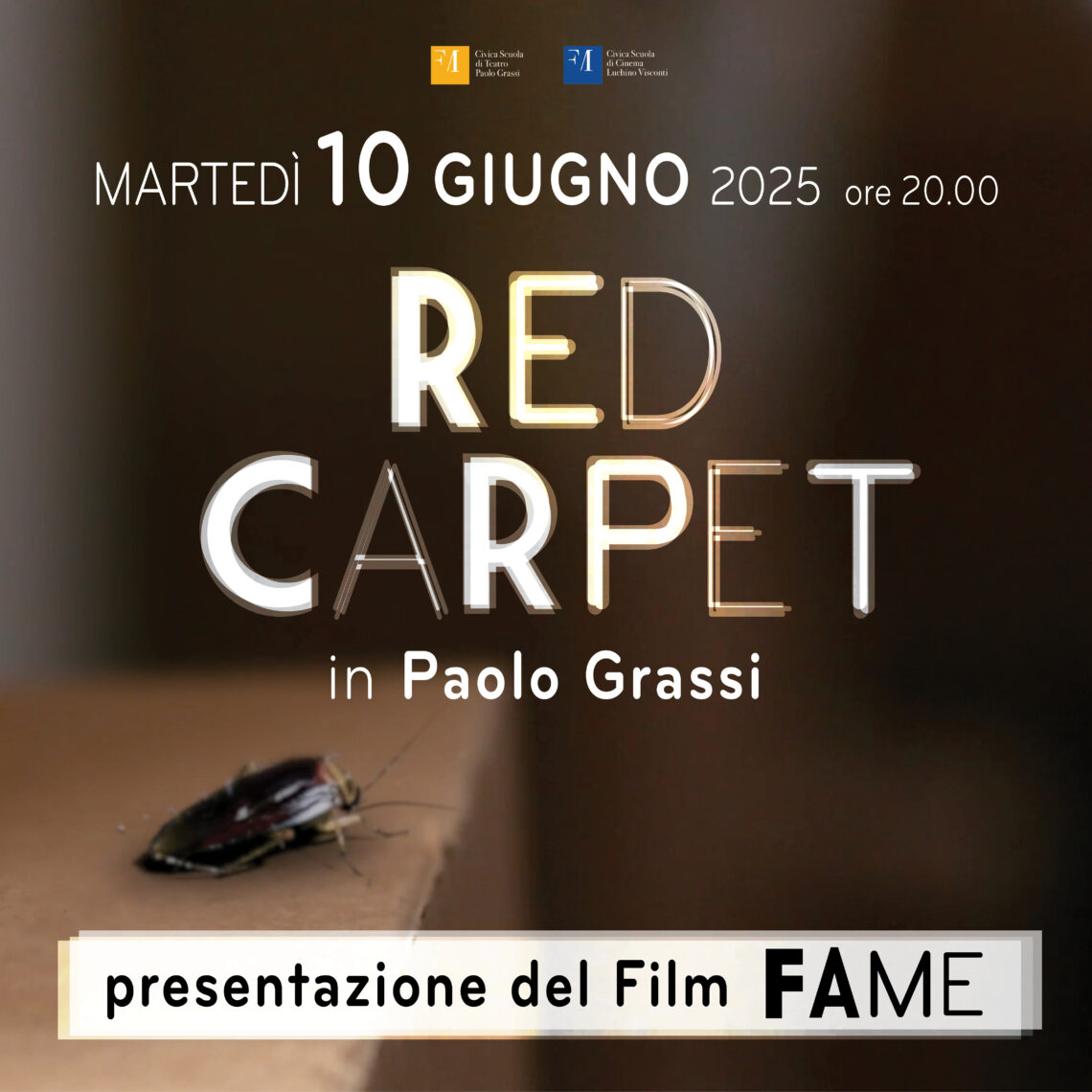 Invito Instagram Film FAME 10 giugno 2025